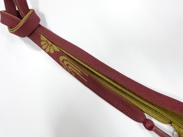 JAPANESE KIMONO / UNUSED HAND-TIED OBIJIME